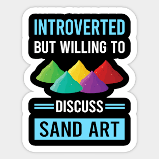 Introverted Sand Art Sticker